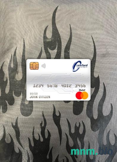 Canada Crawfordtech bank master obciążyć card wygląd fotograficzny skan PSD + zdjęcie